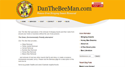 Desktop Screenshot of danthebeeman.com