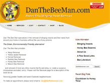 Tablet Screenshot of danthebeeman.com